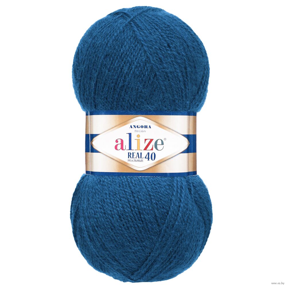 Пряжа "Angora Real 40 №17" (100 г; 430 м; петроль)