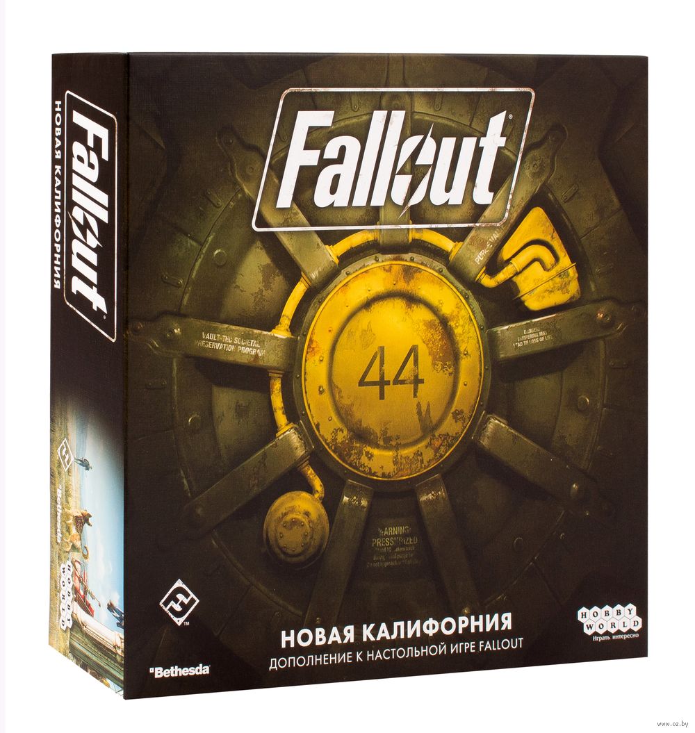 Fallout. Новая Калифорния (дополнение) — настольная игра от Мир Хобби  (Hobby World) : купить игру Fallout. Новая Калифорния (дополнение) : в  интернет-магазине — OZ.by