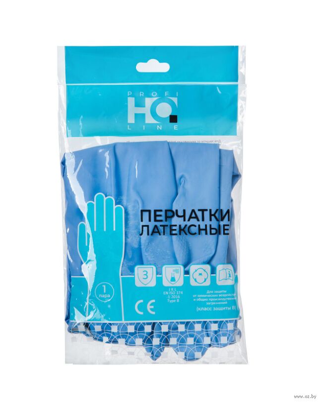 Перчатки латексные "HQ Profiline" (М; 1 пара)