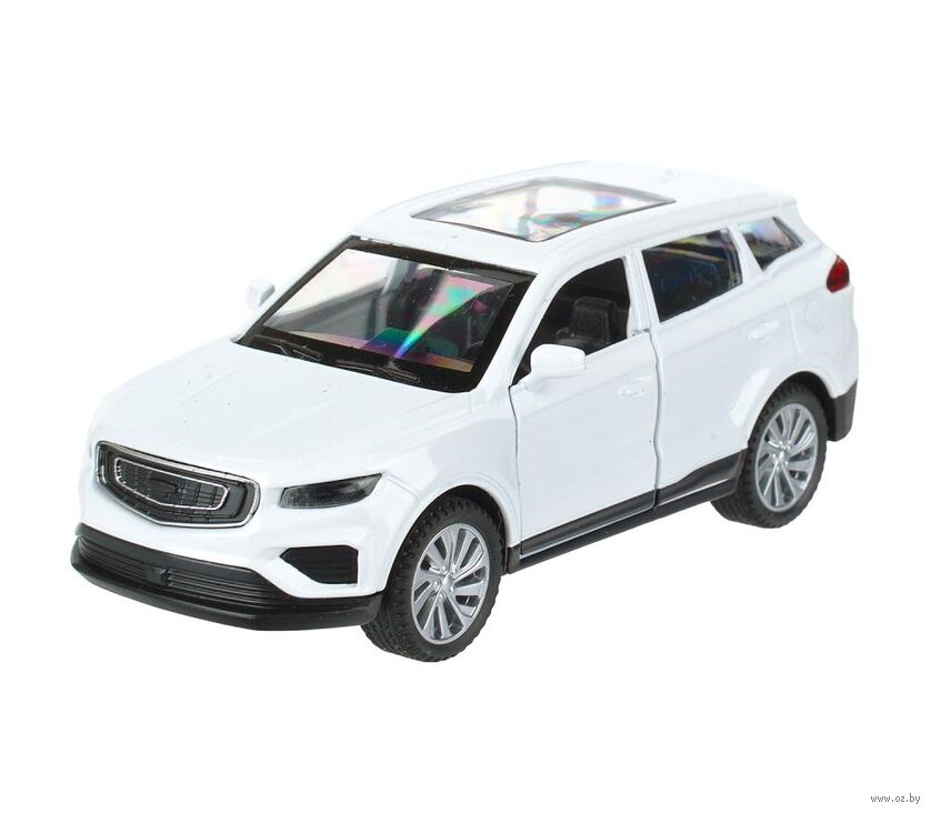Машинка инерционная "Geely Atlas Pro" (белый)