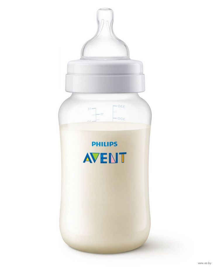 Бутылочка Philips Avent Anti-colic, 3+ месяцев, 330 мл, Белый