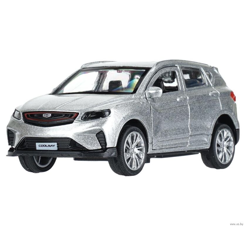 Машинка инерционная "Geely Coolray" (серебристый)