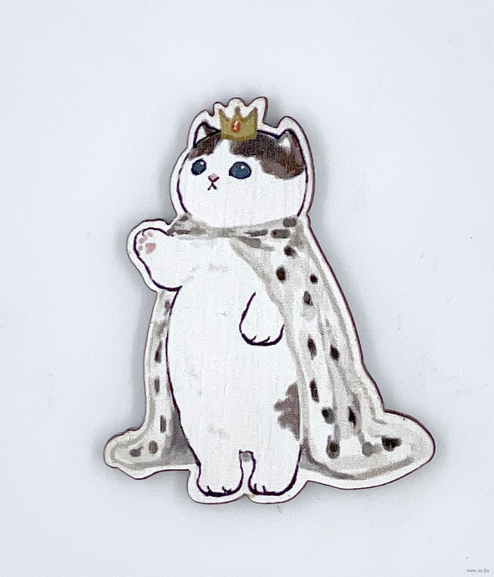 Брошь "Кот-король" (арт. 1056)