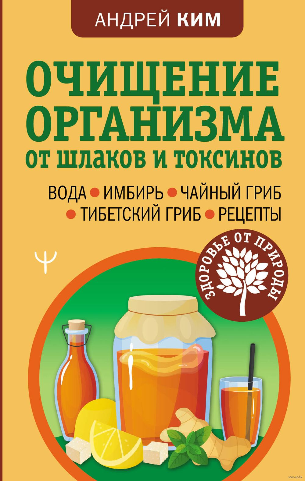 Очищение организма от шлаков и токсинов. Вода. Имбирь. Чайный гриб.  Тибетский гриб. Рецепты Андрей Ким - купить книгу Очищение организма от  шлаков и токсинов. Вода. Имбирь. Чайный гриб. Тибетский гриб. Рецепты в