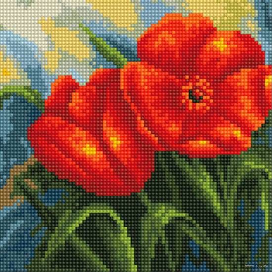 Красный тюльпан Вышивка нитками > Чудесная игла > Цветы.