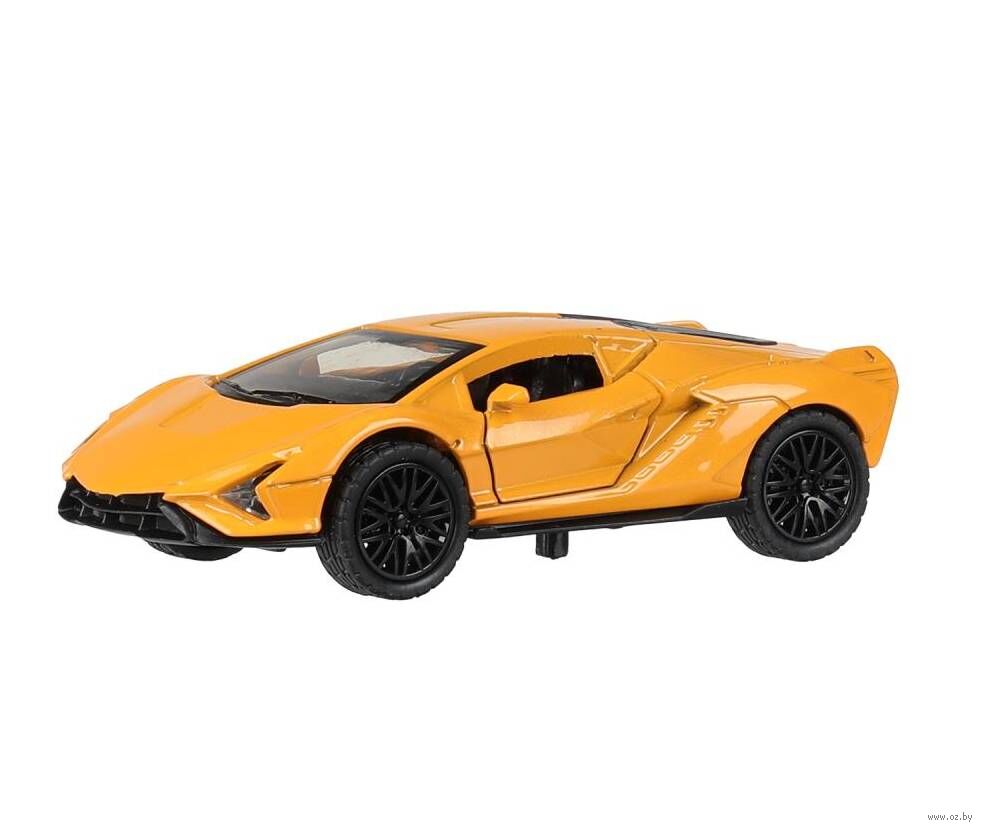 Машинка инерционная "Lamborghini Sian" (желтая)
