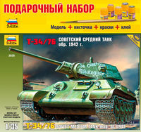 Подарочный набор "Танк Т-34/76 образца 1942 года" (масштаб: 1/35)