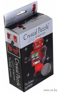 Пазл-головоломка "Crystal Puzzle. Робот красный" (39 элементов)