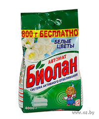 Стиральный порошок для автоматической стирки "Белые цветы" (4 кг)