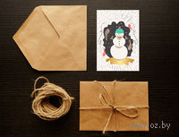 Открытка "Merry Christmas. Happy New Year" (art. 16)