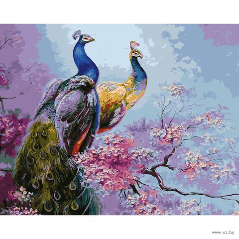 Картина по номерам "Царские павлины. Екатерина Давалова" (400х500 мм) — фото, картинка