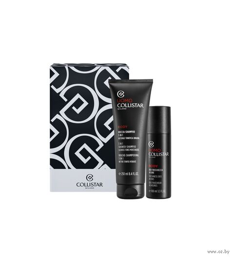 Подарочный набор "Shower-Shampoo Freshness Set 3in1" (шампунь-гель для душа, дезодорант-спрей) — фото, картинка