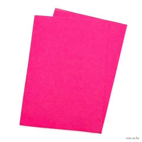 Фетр листовой жёсткий "Айрис" (20х30 см; фуксия; 2 листа) — фото, картинка