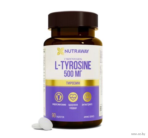 Комплексная пищевая добавка "L-Tyrosine" (90 таблеток) — фото, картинка