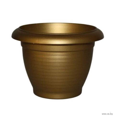 Кашпо "Terra" (9,3 л; золотой) — фото, картинка
