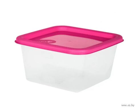 Контейнер для продуктов "Fusion" (0,63 л; тёмно-розовый) — фото, картинка