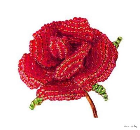 Набор для бисероплетения "Алая роза" — фото, картинка