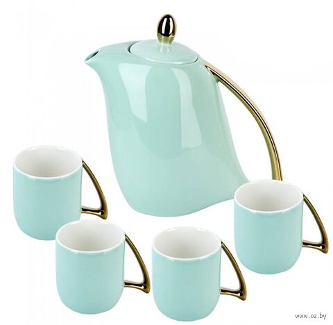 Набор чашек с чайником "5th Avenue. Mint" (5 предметов) — фото, картинка