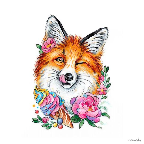Набор для вышивания на одежде "Рыжая лакомка" (140х200 мм) — фото, картинка