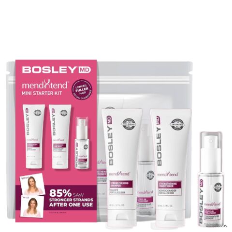 Подарочный набор "Strengthening Travel Kit" (шампунь, кондиционер, спрей для волос) — фото, картинка