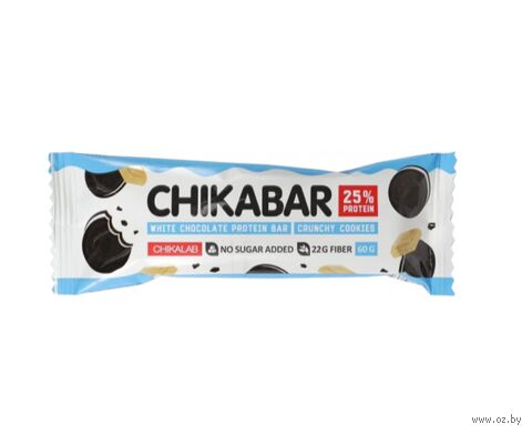 Батончик протеиновый "Хрустящее печенье глазированный белым шоколадом" (60 г) — фото, картинка