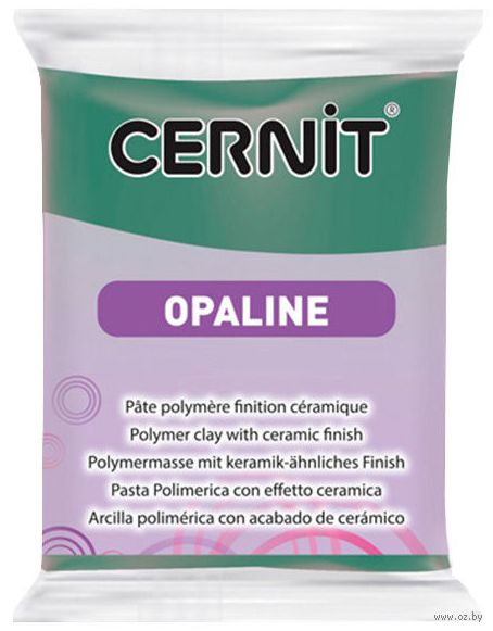 Глина полимерная "CERNIT Opaline" (селадоновый зеленый; 56 г) — фото, картинка