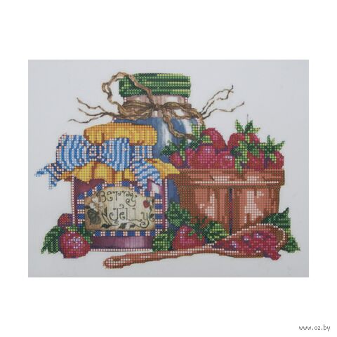 Канва с рисунком для вышивания бисером "Сладкое варенье" (200х250 мм) — фото, картинка