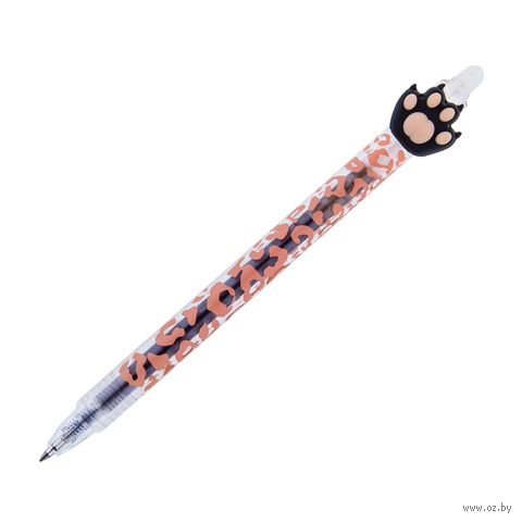 Ручка гелевая синяя "Пиши-стирай. Cute Paws" (0,5 мм) — фото, картинка