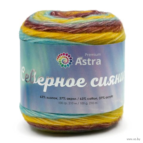 Пряжа "Северное сияние №04" (100 г; 210 м; секционный) — фото, картинка