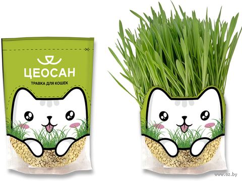 Трава для кошек "Цеосан" (500 мл) — фото, картинка