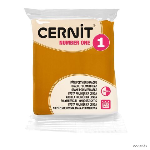Глина полимерная "CERNIT Number One" (жёлтая охра; 56 г) — фото, картинка