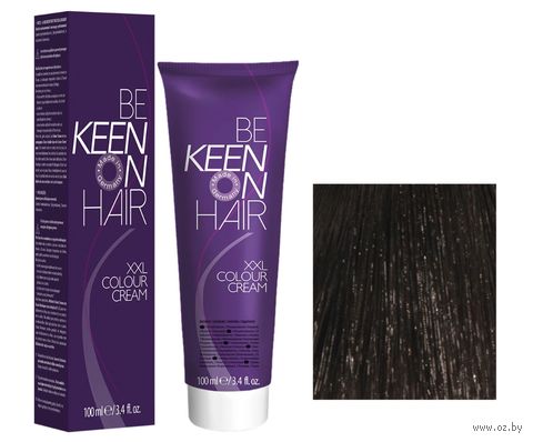 Крем-краска для волос "KEEN" тон: 4.0, коричневый — фото, картинка