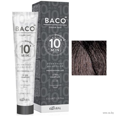 Краситель для волос "Перманентный" тон: 5.18 светлый каштан пепельно-коричневый — фото, картинка