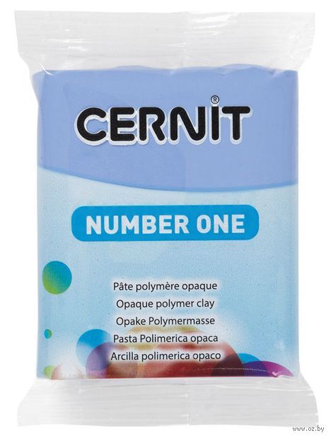 Глина полимерная "CERNIT Number One" (голубой барвинок; 56 г) — фото, картинка