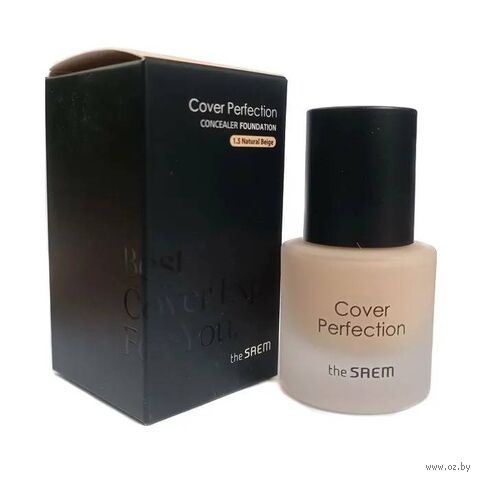 Тональная основа для лица "Cover Perfection. Concealer Foundation" тон: 1.0 Clear Beige_Handy — фото, картинка