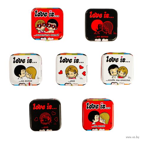 Конфеты жевательные "Love Is... В форме сердца со вкусом клубники" (20 г) — фото, картинка