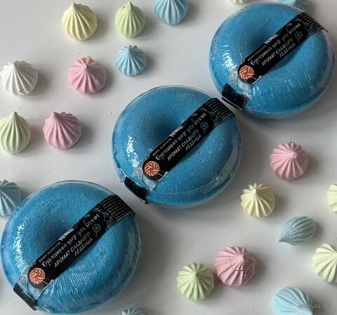 Гейзер для ванн "Пончик. Аромат сладкого леденца" (120 г) — фото, картинка