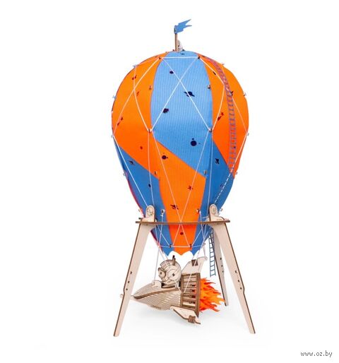 Сборная деревянная модель "Светильник, ночник. Воздушный шар. Созвездие панды" — фото, картинка