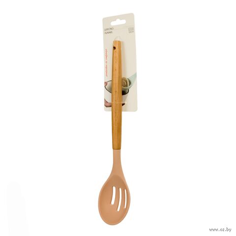 Ложка кухонная с прорезями "Market Union" (320 мм) — фото, картинка