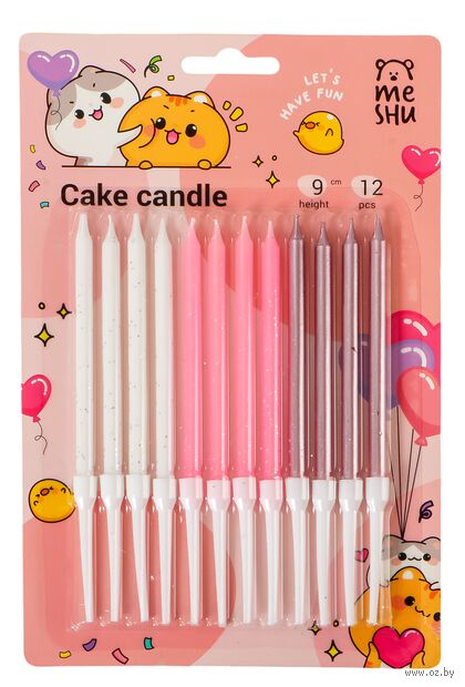 Набор свечей для торта "Rose" (12 шт.) — фото, картинка