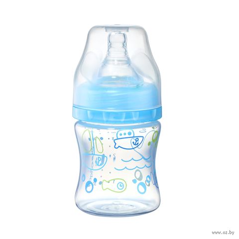 Бутылочка для кормления "Babyono" (120 мл.; голубой) — фото, картинка
