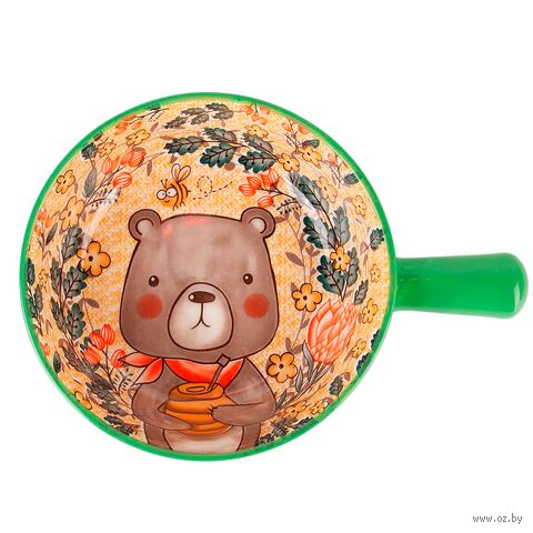 Ёмкость для запекания фарфоровое "Kawaii Forest. Bear" (220х160х55 мм) — фото, картинка
