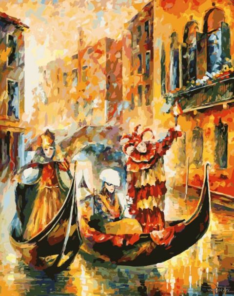 Картина по номерам "Венецианская гондола" (300х400 мм) — фото, картинка