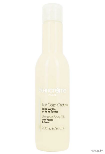 Молочко для тела питательное "Unctuous Body Milk With Vanilla & Tonka" (200 мл) — фото, картинка
