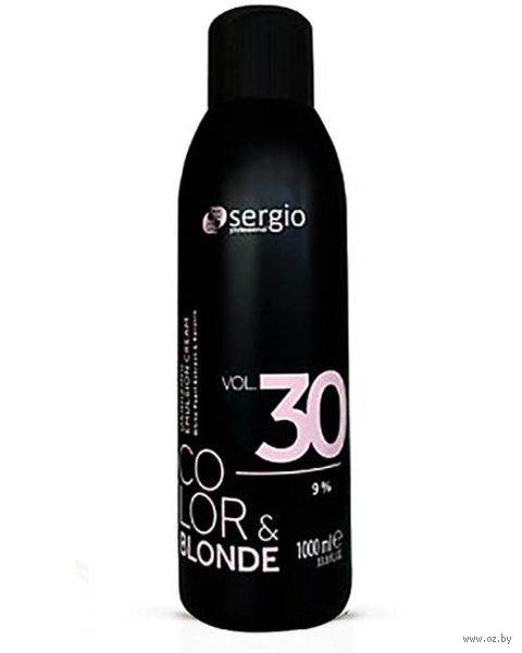 Крем-окислитель для волос "Sergio Professional 9%" (1000 мл) — фото, картинка