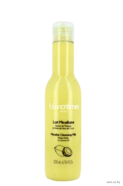 Мицеллярное молочко для лица очищающее "Micellar Cleansing Milk Mango Butter & Coconut Oil" (200 мл) — фото, картинка