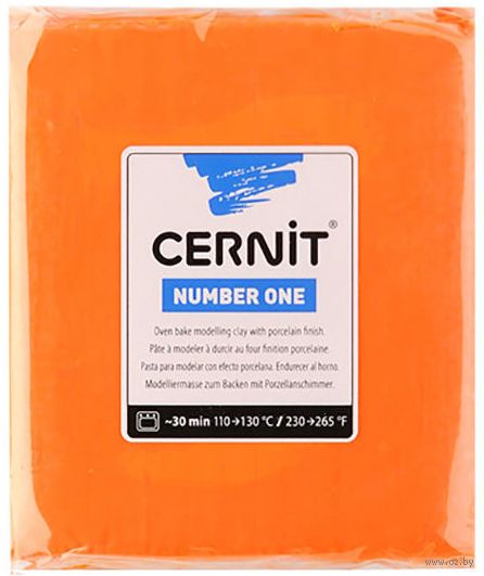 Глина полимерная "CERNIT Number One" (оранжевый; 250 г) — фото, картинка