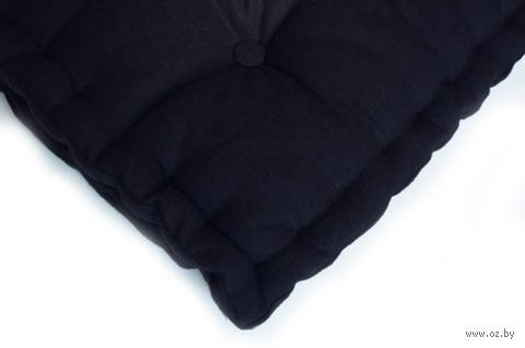 Подушка на стул "3D" (45х45 см; тёмно-синяя) — фото, картинка