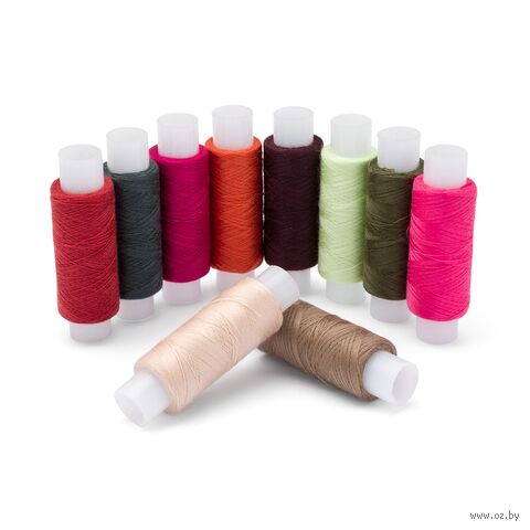 Набор швейных ниток 50/2 "Ассорти №7" (200 м; 10 шт.) — фото, картинка
