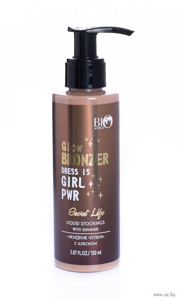 Крем-тон для ног "Жидкие чулки. С блеском" (150 мл) — фото, картинка